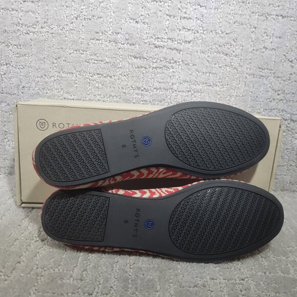 Rothy's The Loafer Red Zebra Shoes Women's Size US 7, 8, 8.5, 9.5, 10, 10.5 - Picture 3 of 10